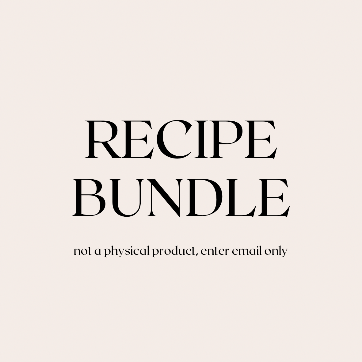 Recipe Bundle